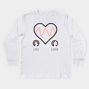 LFO LOVE Music Producer Kids Long Sleeve T-Shirt